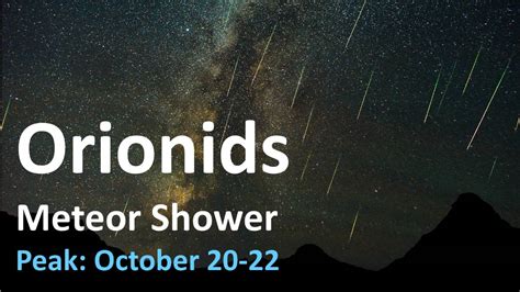 Orionids Meteor Shower 2023