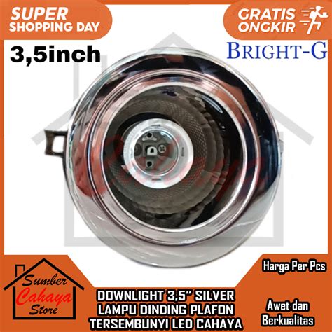 Jual Downlight Silver Lampu Dinding Plafon Tersembunyi Led Cahaya