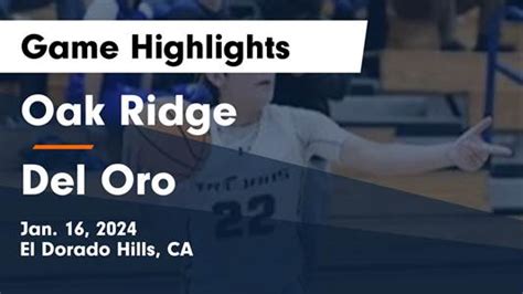 Basketball Game Preview Oak Ridge Trojans Vs Vista Del Lago Eagles