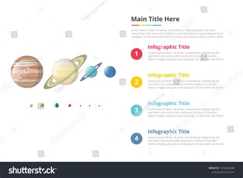 Various Planet Galaxy Size Comparison Infographics Stock Vector (Royalty Free) 1330653248 ...