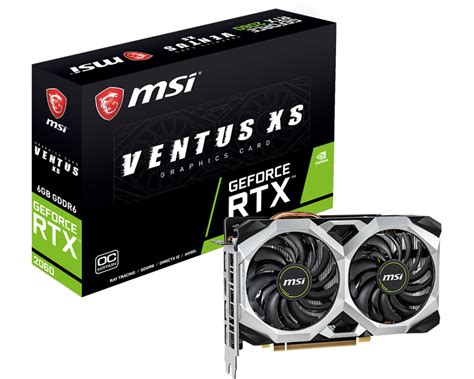 Specification For GeForce RTX 2060 VENTUS XS 6G OC Graphics Card