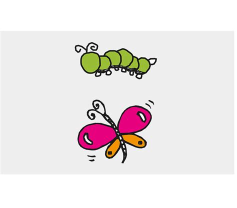 Caterpillar To Butterfly Clipart Image Clipartlib