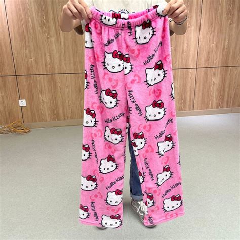 Hello Kitty Pajamas Pants Sanrio Pjs Kawaii Pajamas Cutest Etsy Uk