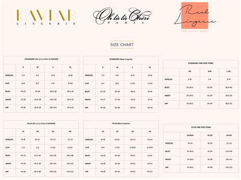 SIZE CHARTS Cici Rayne Boutique We Sell Lingerie