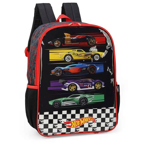 Mochila De Costas Escolar Infantil Hot Wheels Mattel Luxcel Shopee Brasil