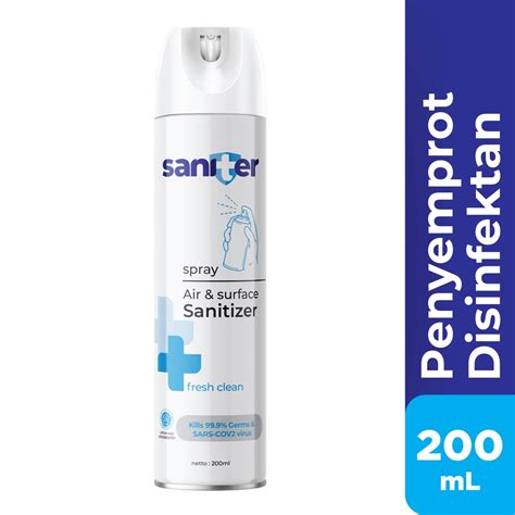 Jual Saniter Air Sanitizer Aerosol 200ml Penyemprot Disinfektan