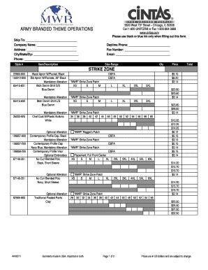 Fillable Online Armymwr M W R Strike Zone Doc Armymwr Fax Email