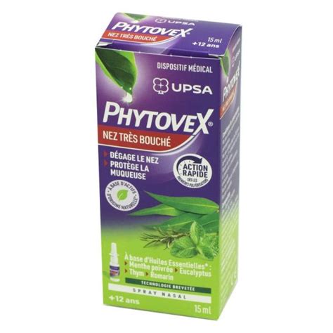 PHYTOVEX Nez Très Bouché Spray Nasal 15ml 3585550000559