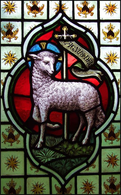 Jesus Lamb Of God Stained Glass