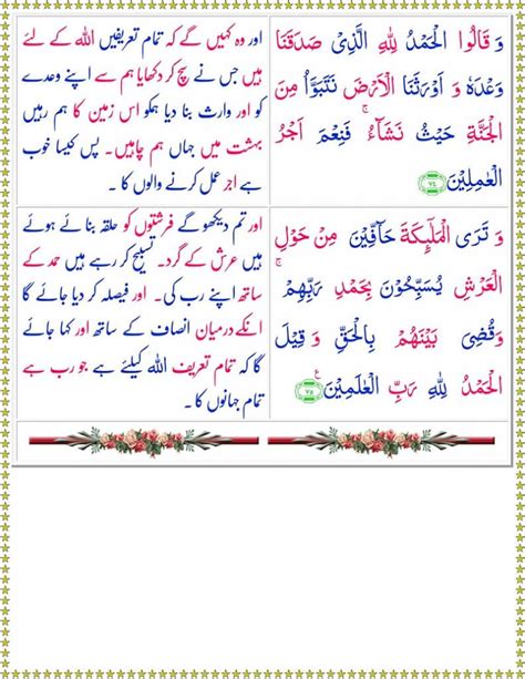 Read Surah Az Zumar Online With Urdu Translation