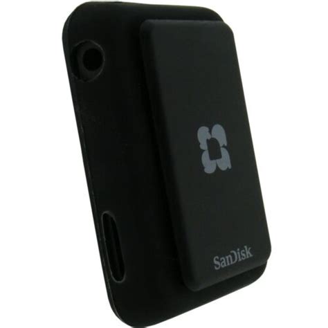 Silicone Skin Case For Sandisk Sansa Clip Plus MP3 Player Black Cover