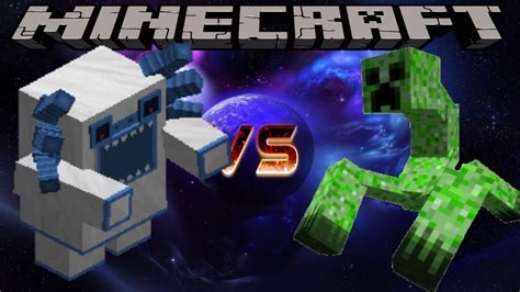 Alpha Yeti Vs Mutant Creeper Minecraft Mob Battle Youtube