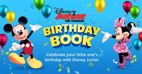 Disney Junior Birthday Book Competition Birthday Book Disney