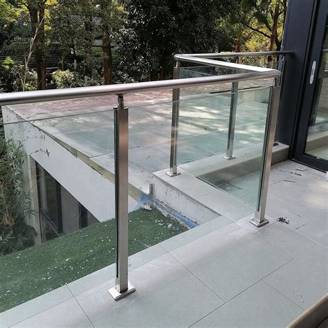 Prima Modern Balcony Exterior Stainless Steel 316 Post Glass Baluster