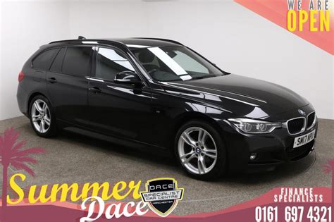 Used 2017 Black Bmw 3 Series Estate 20 318d M Sport Touring 5d Auto