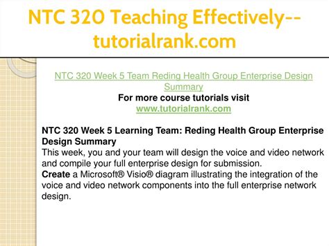 Ppt Ntc Teaching Effectively Tutorialrank Powerpoint