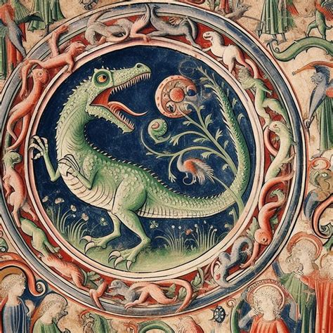 Medieval Depictions Of Dinosaurs Rweirddalle