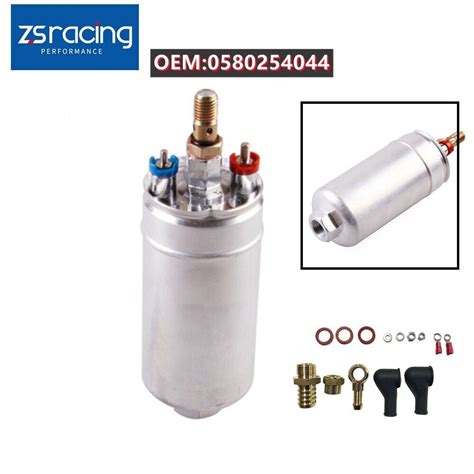 New 300lph Universal External Inline Fuel Pump Replaces 0580254044 044