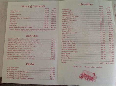 Menu Of Milo House Of Pizza In Milo Me 04463