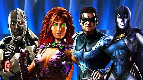 Injustice 2 All Teen Titans Dialoguereferences Youtube