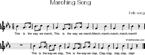 Marching Song - Beth's Notes