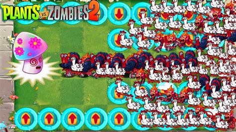 Pvz 2 Challenge Every Plant Level 100 Vs 100 Animal Zombie Chicken