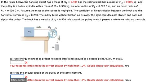 Solved A Block Of Mass M Kg And A Block Of Mass M Chegg