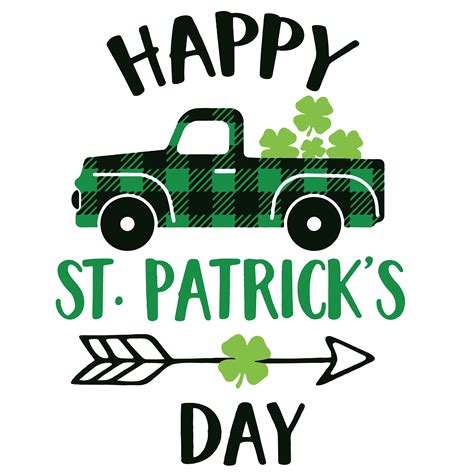 Truck Happy Patricks Svg St Patricks Day Svg Shamrock Sv Inspire Uplift