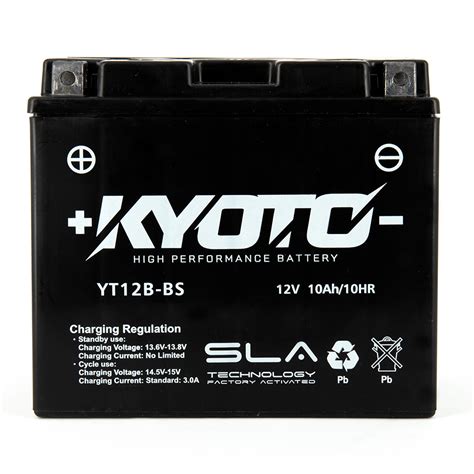 Batterie Yt B Bs Sla Agm Kyoto Moto Dafy Moto Batterie Moto