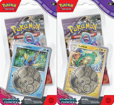 Pokémon Temporal Forces: Checklane Blister Pack (Carvanha / Belibolt) | APLA Cards