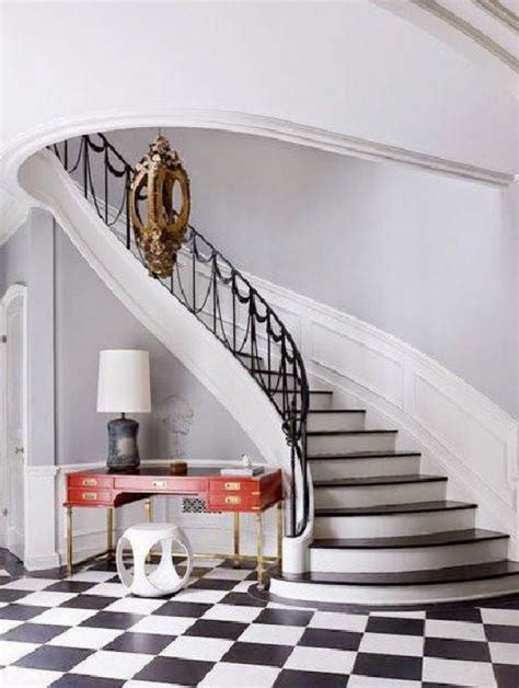 Light Gray Staircase Wall Millwork Transitional Entrance Foyer Artofit