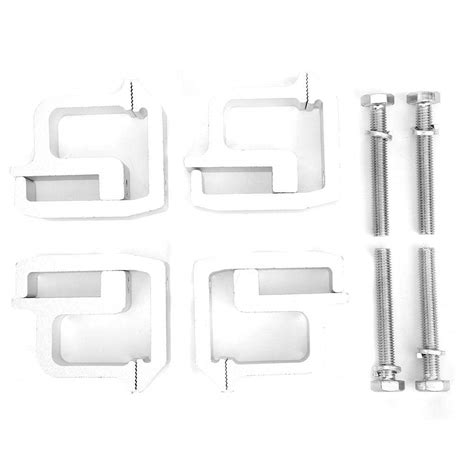 Buy Qiilu Truck Cap Clamps 4-Piece Pickup Truck Cap Topper Clamps High Performance Caravan ...