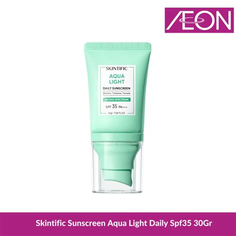 Jual Skintific Sunscreen Aqua Light Daily Spf35 30gr Shopee Indonesia