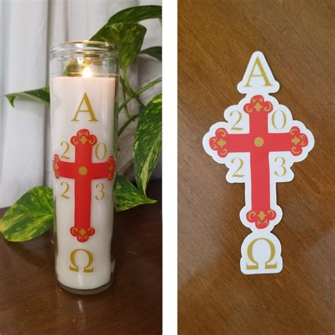 Easter Paschal Candle Vinyl Sticker 2023 - Etsy Canada