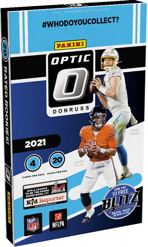 2021 Donruss Optic Football Football Card Checklist