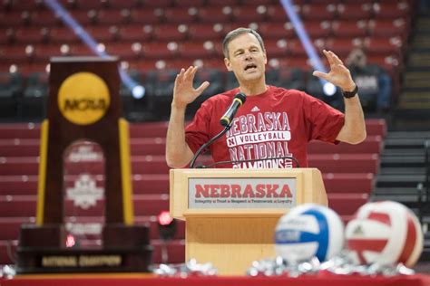 Nebraska coach John Cook stayed put, busy during beach volleyball ...