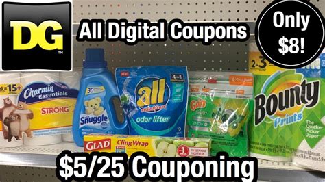 Dollar General ALL DIGITAL 5 Off 25 Couponing Charmin Bounty