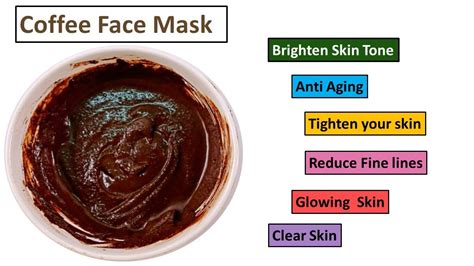 Coffee Face Pack Instant Skin Whitening Brightening Antiaging Youtube