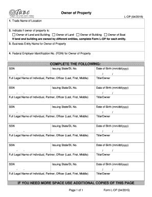 Fillable Online Tabc State Tx Owner Of Property Licensing Form Fax