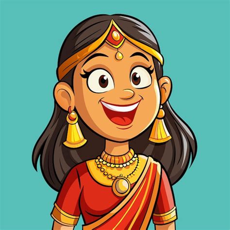 Un Personaje De Dibujos Animados Con Una Sonrisa En La Cara Vector