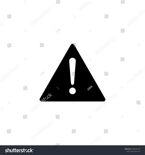 Exclamation Danger Sign Attention Sign Icon Stock Vector Royalty Free