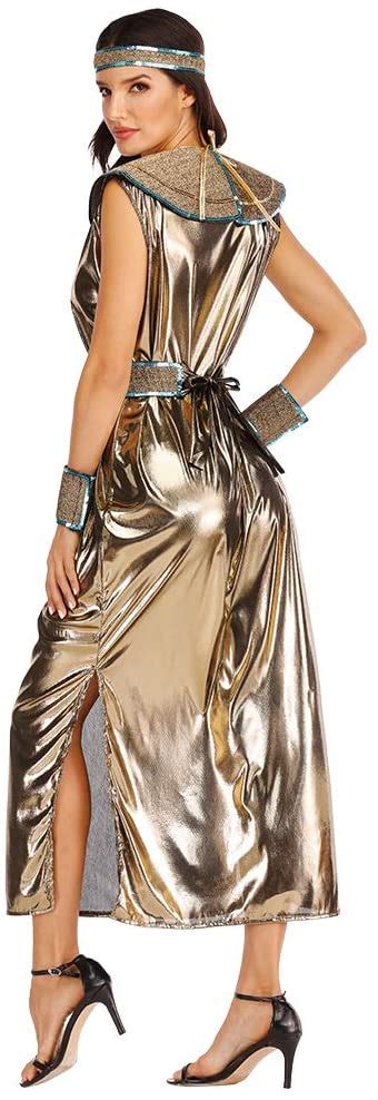 Eraspooky Women Ancient Egypt Egyptian Goddess Costume Pharaoh Fancy