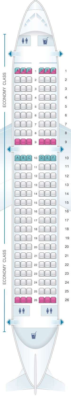 Seat Map Easyjet Airbus A319 | SeatMaestro