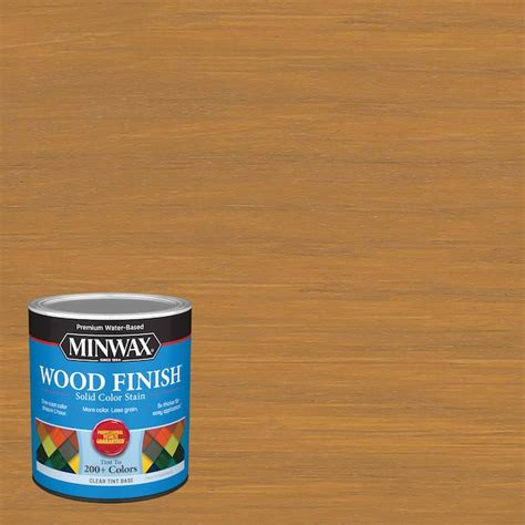 Minwax Wood Finish Water Based Pecan Mw1195 Solid Interior Stain 1 Quart Mw1195 1658613 At