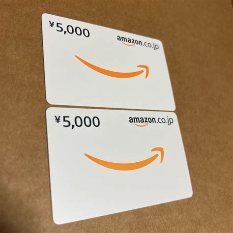 Yahooオークション Amazon ギフト券 1万円分 5000円x2枚 アマゾン