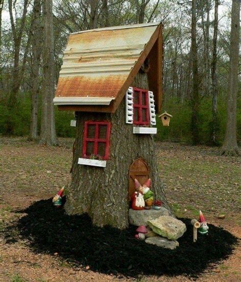 Create A Stunning Tree Stump Fairy House In Easy Steps Fairy Tree