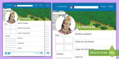 La Malinche Información De Perfil Teacher Made Twinkl