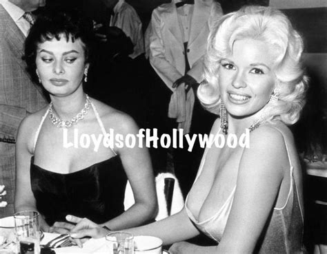 Sophia Loren Jayne Mansfield Cleavage Envy Famous Photograph Etsy