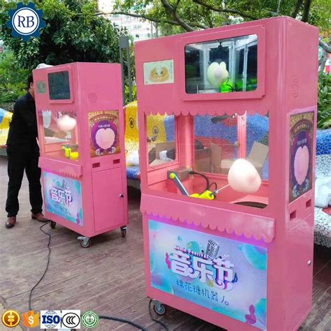 Big Discount Intelligent Intelligent Vending Cotton Candy Machine With