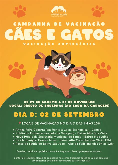 Campanha de Vacinação de Cães e Gatos Prefeitura de Corumbá